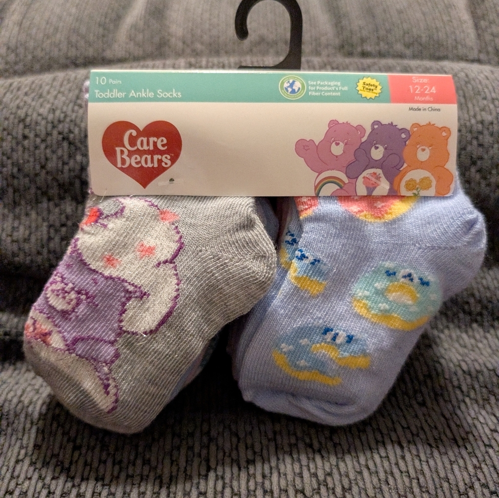 Care Bears Gray and Blue Ankle Socks